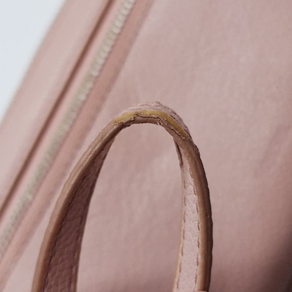 Fossil Emma Large Zip Clutch Burnished Lilac Pink Wristlet Leather Wallet RFID - Picture 11 of 15